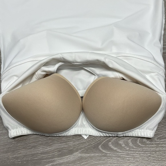 Athleta Inner Strength Built In Bra Tank Top White 36C - Picture 11 of 16